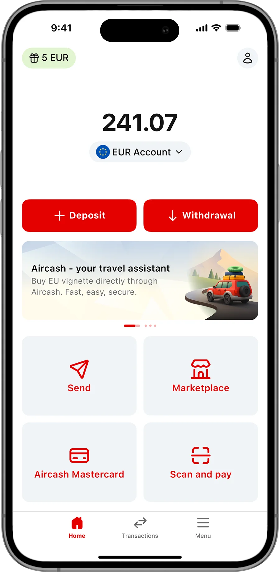 Travel with Aircash